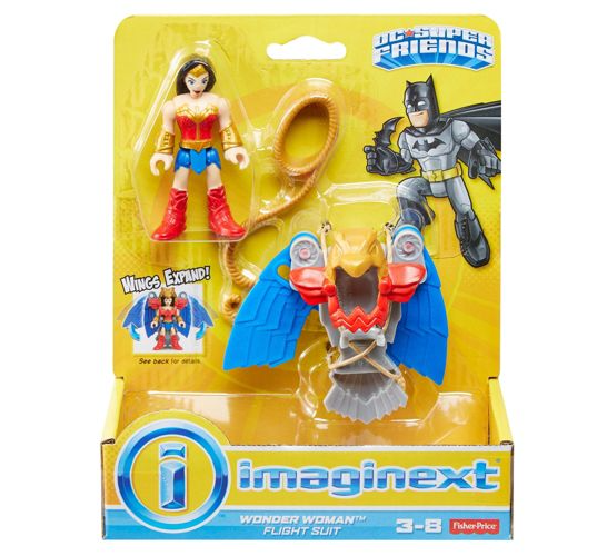 Fisher-Price Imaginext DC Super Friends Mujer Maravilla con Traje de Vuelo